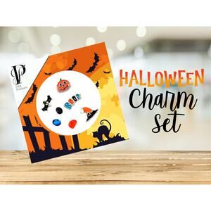 Halloween Charm Halloween Jewelry witch pumpkin Memory Charms